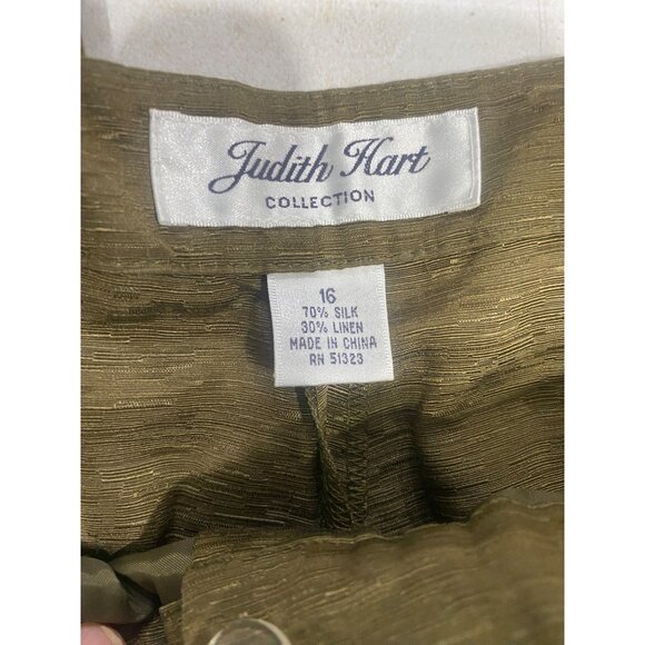 Judith Hart Collection Womens Size 16 Silk & Linen Blend Dress Pants - Picture 2 of 10